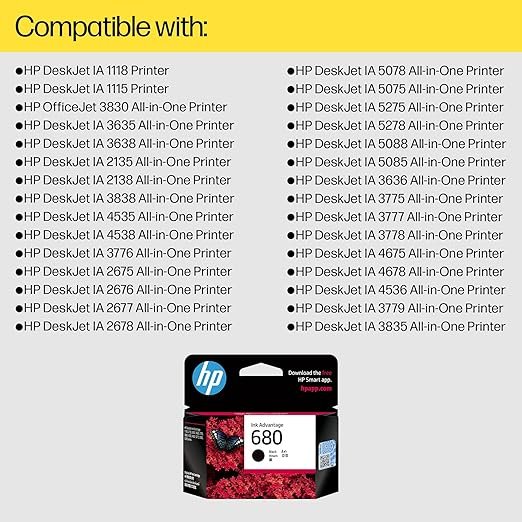 CARTRIDGE INK 680 BLACK - Image 2