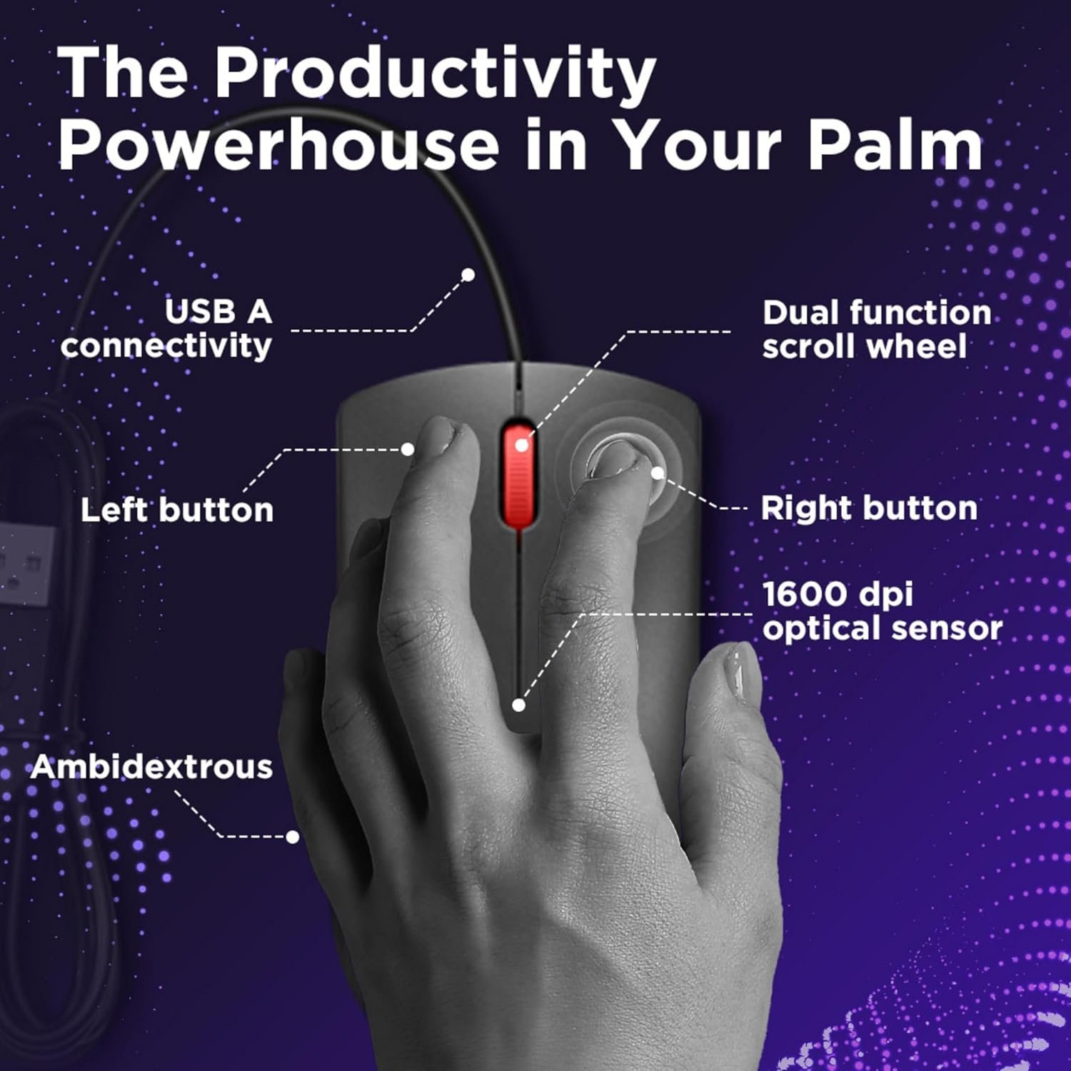LENOVO WIRED MOUSE (120) - Image 2