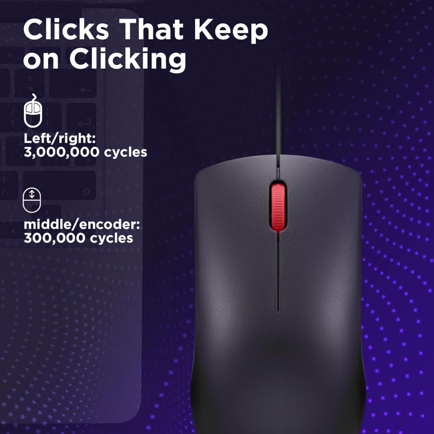 LENOVO WIRED MOUSE (120) - Image 3