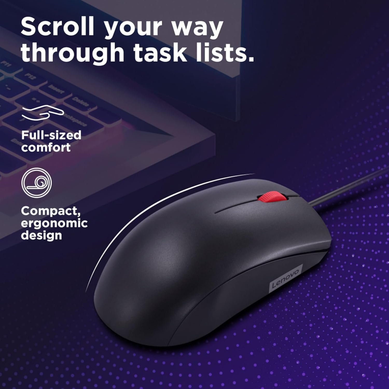 LENOVO WIRED MOUSE (120) - Image 4